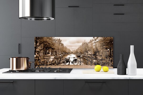 Nástenný panel  Rieka kolo stromy príroda 125x50 cm