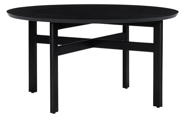 Čierny okrúhly konferenčný stolík ø 80 cm Fjord – Hübsch