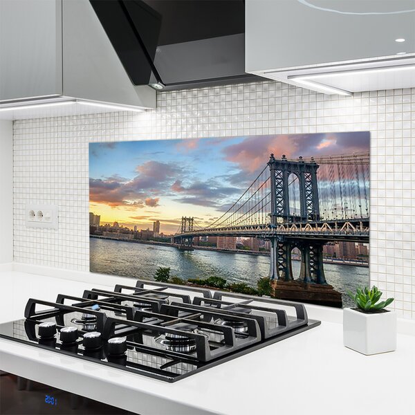 Nástenný panel  Most mesto architektúra 120x60 cm