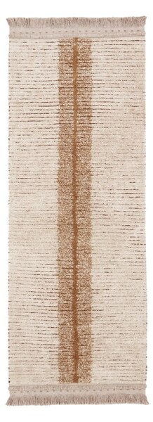 Bavlnený behúň v béžovo-tehlovej farbe 80x230 cm Duetto Toffee – Lorena Canals
