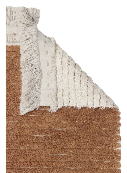 Bavlnený behúň v béžovo-tehlovej farbe 80x230 cm Duetto Toffee – Lorena Canals