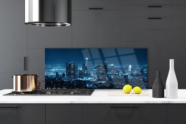 Nástenný panel  Mesto domy 125x50 cm