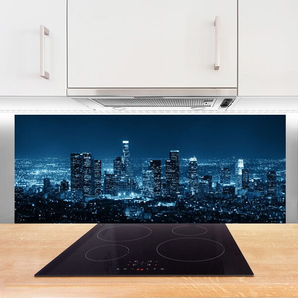 Nástenný panel  Mesto domy 125x50 cm