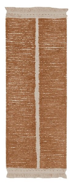 Bavlnený behúň v béžovo-tehlovej farbe 80x230 cm Duetto Toffee – Lorena Canals