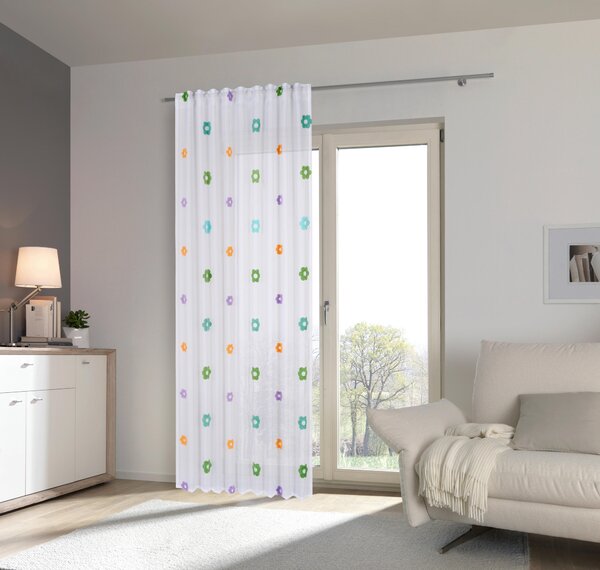 HOTOVÝ ZÁVES, priehľadné, 140/245 cm Esposa - Záclony & závesy