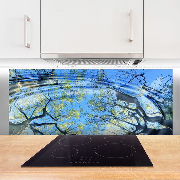 Nástenný panel  Voda stromy umenie 125x50 cm