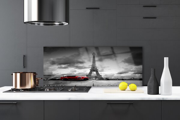 Nástenný panel  Eiffelova veža architektúra 125x50 cm