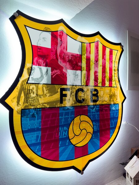 Svietiaci obraz Logo FC Barcelona - Legendy