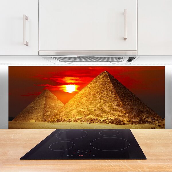 Nástenný panel  Pyramídy architektúra 125x50 cm