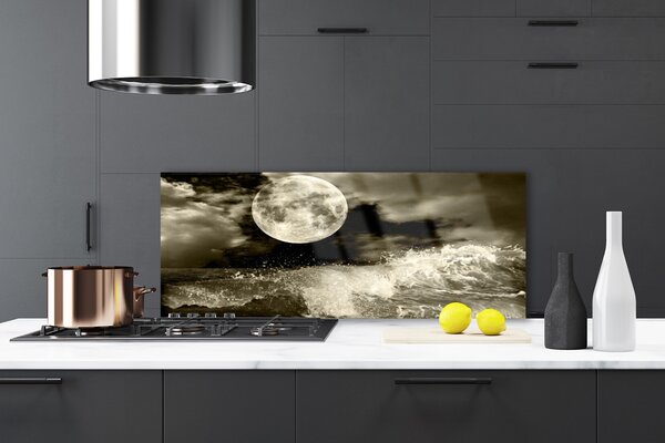 Nástenný panel  Noc mesiac príroda 125x50 cm