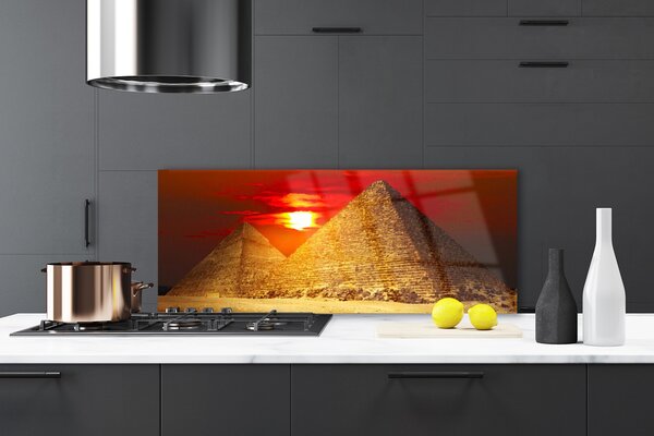 Nástenný panel  Pyramídy architektúra 125x50 cm