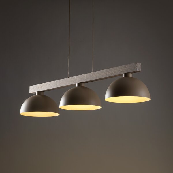 Béžový závesný luster Oslo pre žiarovku 3x E27 – LED lustre a svietidlá > Lustre
