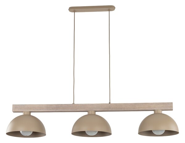 Béžový závesný luster Oslo pre žiarovku 3x E27 – LED lustre a svietidlá > Lustre