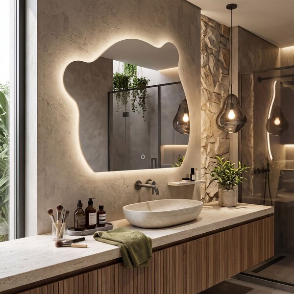 Nástenné LED zrkadlo YH-BL-3 70x85cm