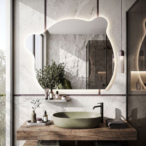 Nástenné LED zrkadlo YH-BL-3 70x85cm