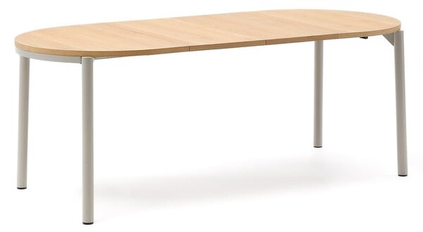 Rozkladací jedálenský stôl s doskou v dubovom dekore v prírodnej farbe 90x120 cm Montuiri – Kave Home