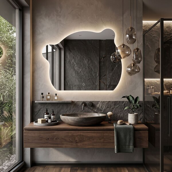 Nástenné LED zrkadlo YH-BL-3 70x85cm