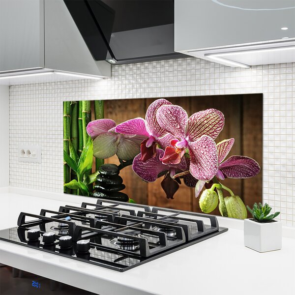 Nástenný panel  Kvetiny bambus rastlina 120x60 cm