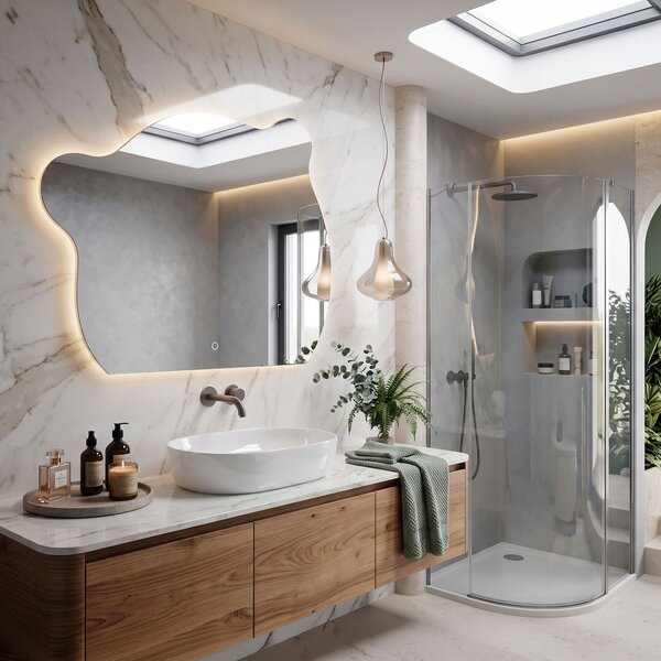 Nástenné LED zrkadlo YH-BL-3 70x85cm