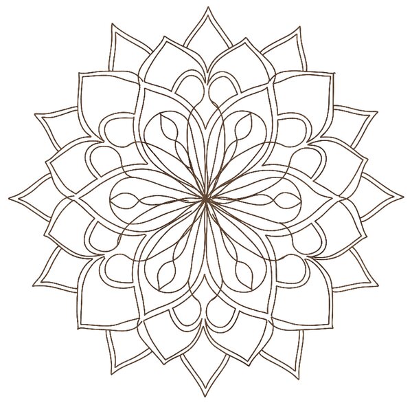 Drevený obraz na stenu - Mandala Sila Rovnováhy