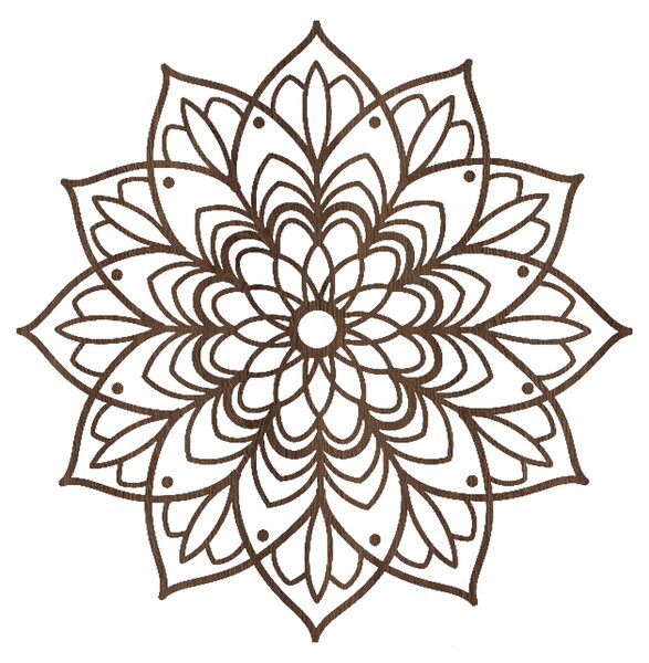 Drevený obraz na stenu - Mandala Harmónie