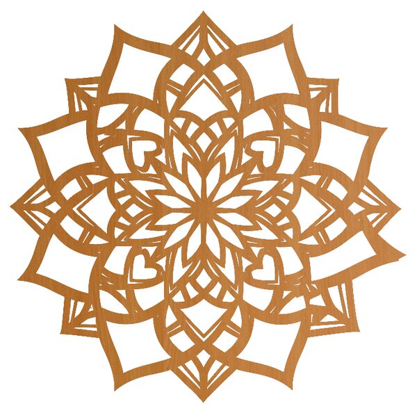 Drevený obraz na stenu - Mandala Vnútorný Vesmír