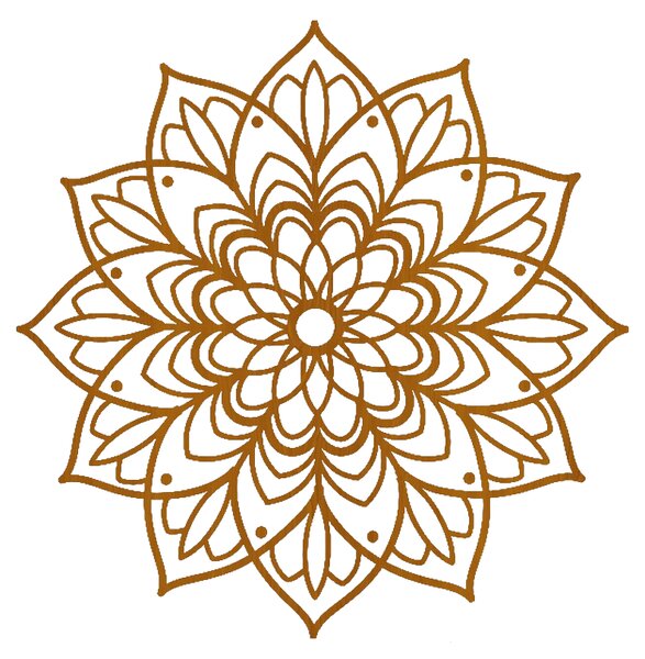 Drevený obraz na stenu - Mandala Harmónie
