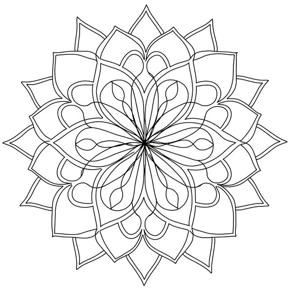 Drevený obraz na stenu - Mandala Sila Rovnováhy