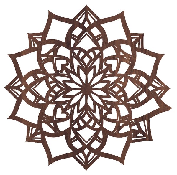 Drevený obraz na stenu - Mandala Vnútorný Vesmír