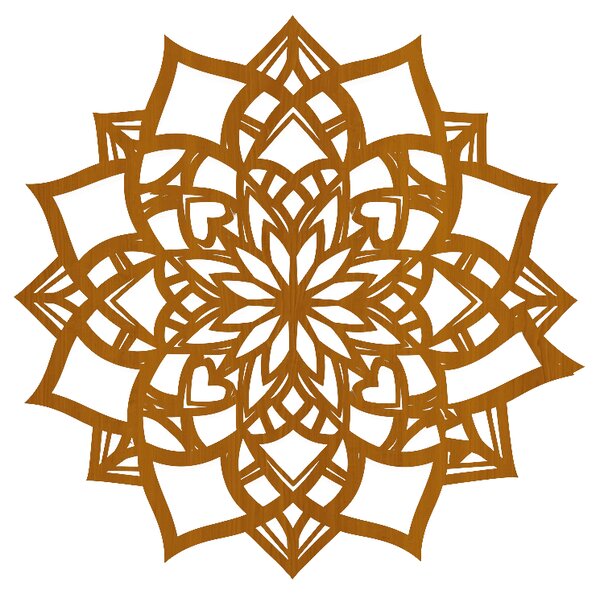 Drevený obraz na stenu - Mandala Vnútorný Vesmír