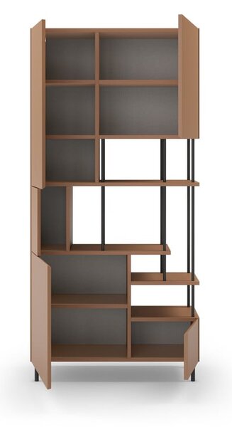 Knižnica v tehlovej farbe 84x175 cm Perla – Marckeric