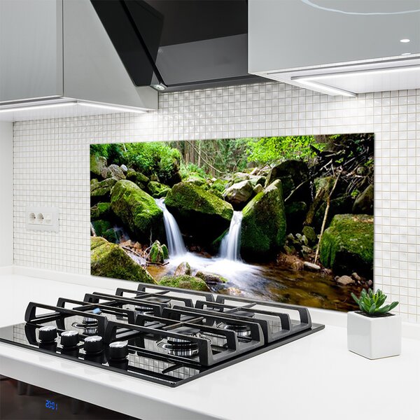 Nástenný panel  Vodopád skaly príroda 120x60 cm