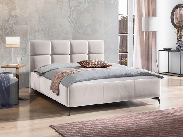 Manželská posteľ s úložným priestorom 180x200 TERCEIRA - béžová
