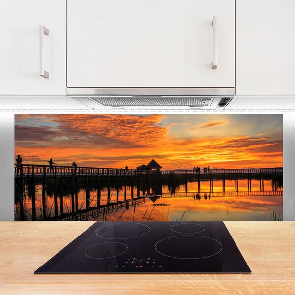 Nástenný panel  Most more architektúra 125x50 cm