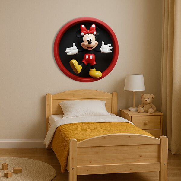 Drevený obraz s UV potlačou - Minnie Mouse