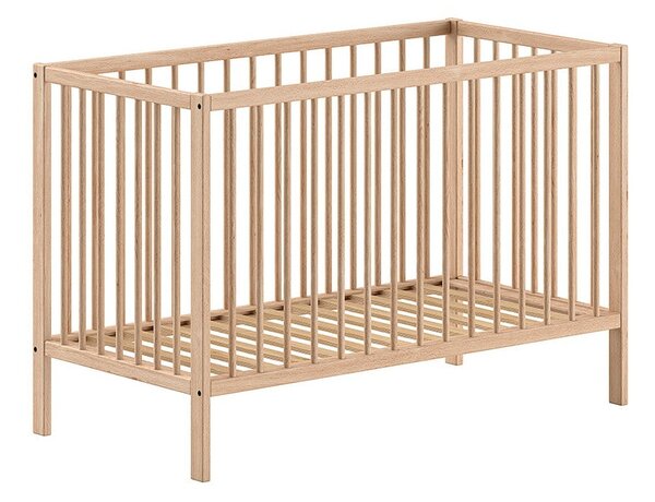 Postieľka z borovicového dreva v prírodnej farbe 60x120 cm DINO – Vipack