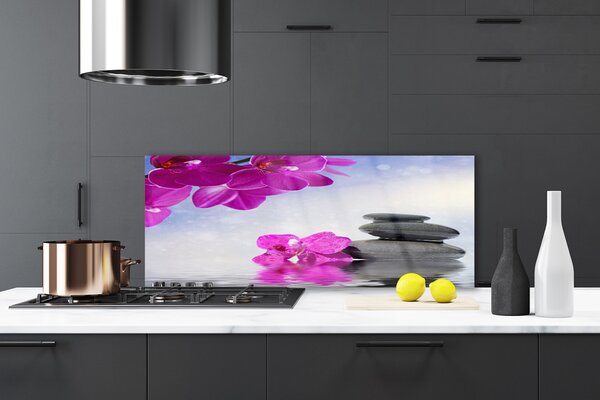 Nástenný panel  Kvety kamene rastlina 125x50 cm