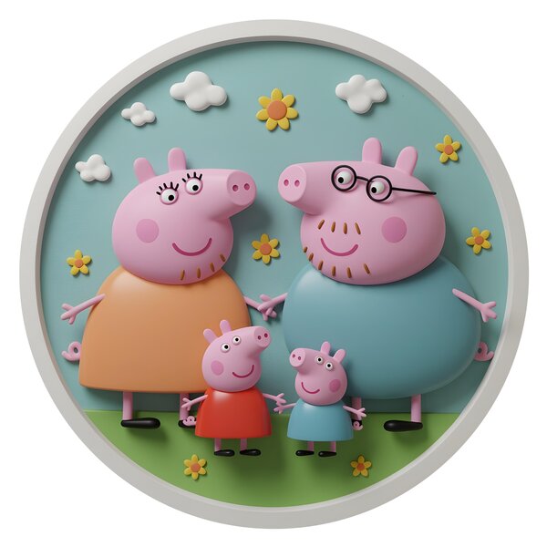 Svietiaci obraz - Prasiatko Peppa - Nočná lampa