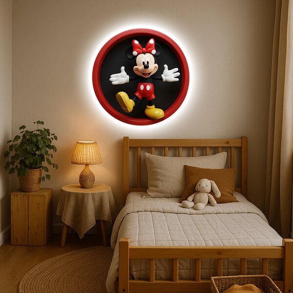 Svietiaci obraz - Minnie Mouse - Nočná lampa