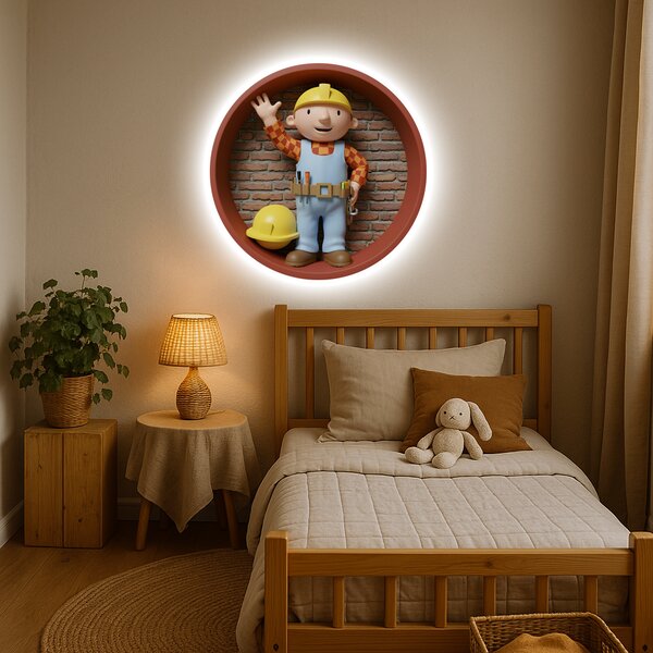 Svietiaci obraz - Staviteľ Bob - Nočná lampa
