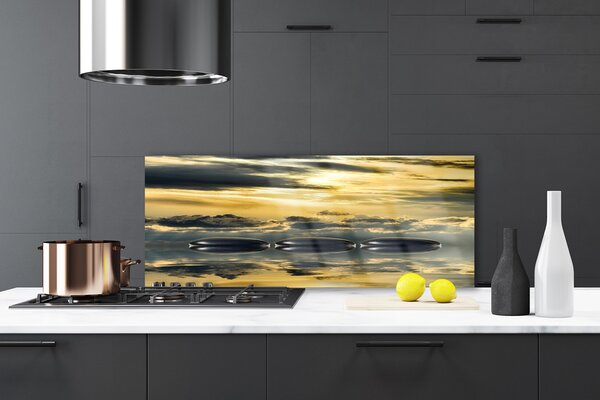 Nástenný panel  Kamene voda umenie 125x50 cm