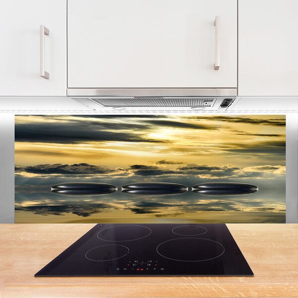 Nástenný panel  Kamene voda umenie 125x50 cm