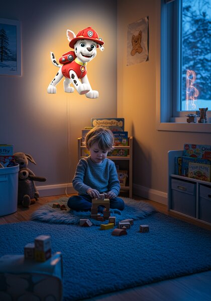 Svietiaci obraz - Marshall - Paw Patrol - Nočná lampa
