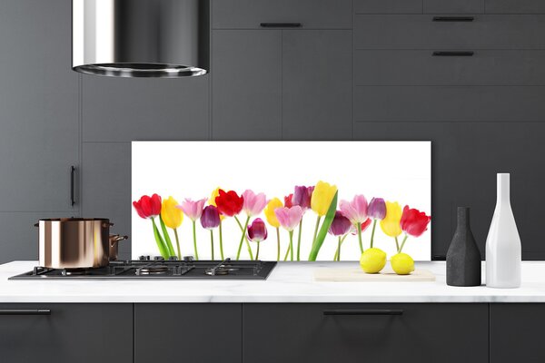Nástenný panel  Tulipány kvety rastlina 125x50 cm