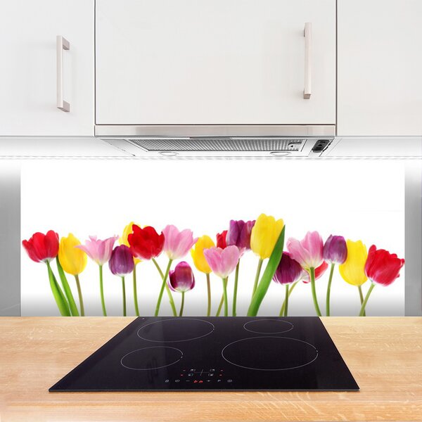 Nástenný panel  Tulipány kvety rastlina 125x50 cm