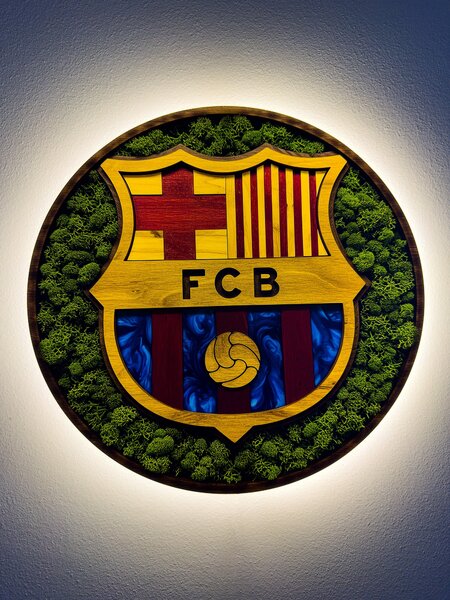 Svietiaci Machový obraz Logo FC Barcelona