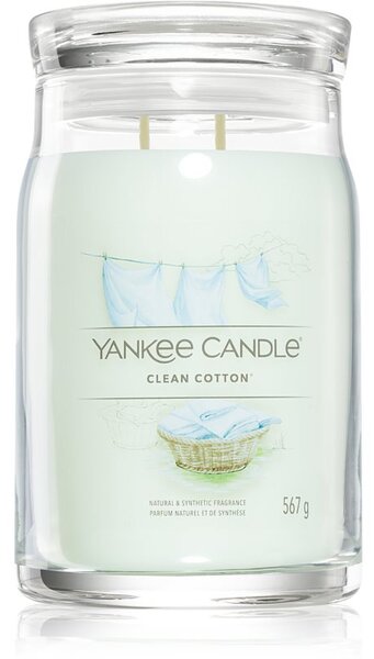 Yankee Candle Clean Cotton vonná sviečka Signature 567 g