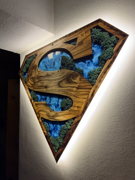 Svietiaci Machový obraz Superman - ľad