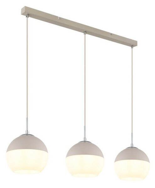 Závesné svietidlo 3x E27 piesková, opálová IP20 GLOBO lighting RAGUSA 15999-3H