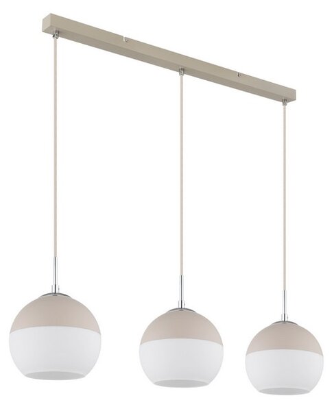 Závesné svietidlo 3x E27 piesková, opálová IP20 GLOBO lighting RAGUSA 15999-3H